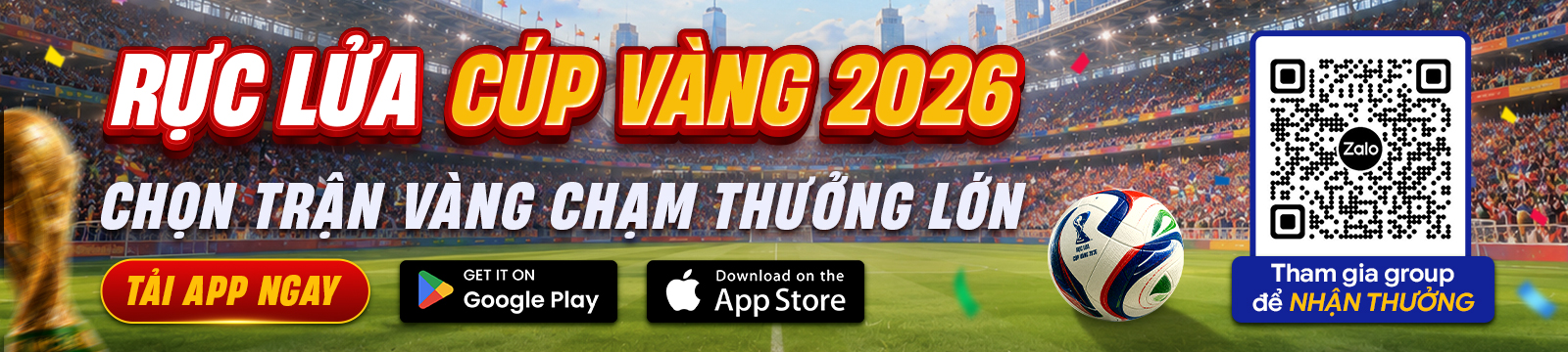 Banner footer tải Foxscore với lời kêu gọi tham gia group và nhận thưởng